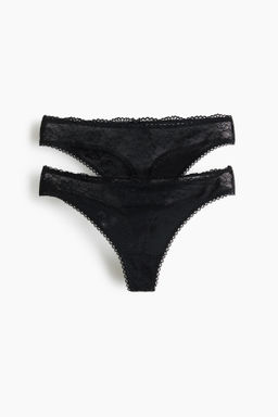 Pack de 2 bragas thong de encaje - H&m фото 7