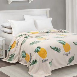 Плед 150х200 см Ананасы