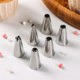 Набор насадок кондитерских Доляна, d=1 см, 6 шт., форма МИКС
