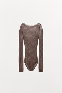 100% VISCOSE KNIT BODYSUIT - Zara фото 7