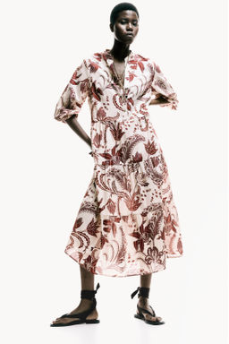 Vestido escalonado de corte midi - H&m фото 10