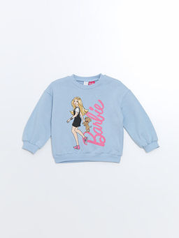 Bisiklet Yaka Uzun Kollu Bask?l? K?z Bebek Sweatshirt 2li - Waikiki фото 3