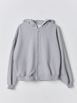 Толстовка женская серая на молнии - Mark formelle фото 5