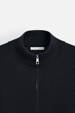 MOCK NECK CARDIGAN WITH ZIP - Zara фото 9