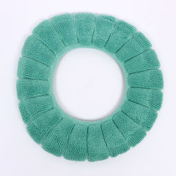 Чехол мягкий накладка на крышку и сиденье унитаза, зелёный