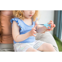 Детский маникюрный набор: ножницы, книпсер, пилка, голубой