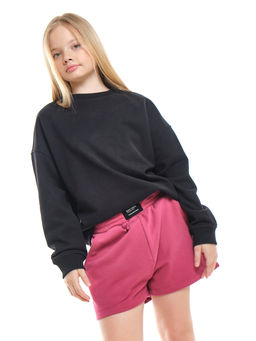 Шорты для девочки подростковые 22-7630 св.серый меланж - Mini maxi фото 23