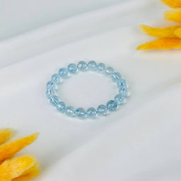 Браслет из голубого Топаза 18 см
