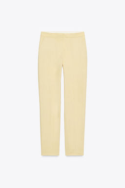 TEXTURED STRAIGHT-LEG TROUSERS - Zara фото 6