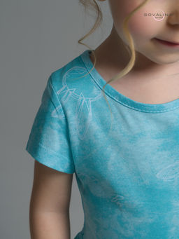 Платье Лето зайцы варенка бирюза - Sovalina фото 25