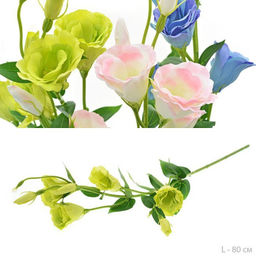 Цветок искусственный Эустома 80 см / 7030W /уп 60/240/зеленая - Галеонтрейд фото 2