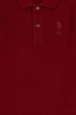 Базовая футболка бордового цвета для мальчика - U.s. polo assn фото 3