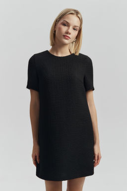 Платье из твида прямого силуэта - Mollis фото 3