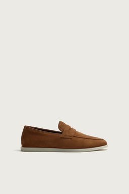 MOCAS?N PIEL CASUAL / Naranja Caldera - Zara фото 4