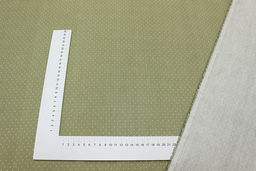 Сатин Пшено на оливково-бежевом, ш.2.35м, хлопок-100%, 110гр/м.кв - Купава фото 2