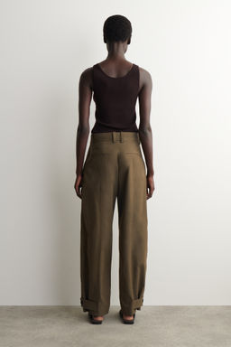 PANTAL?N UTILITY DE ALGOD?N BARREL LEG - H&m фото 8