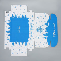 Коробка сборная Снежный город, белый, 27 х 21 х 9 см - Дарите счастье фото 7