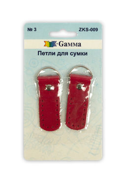 Gamma ZKS-009 Петли для сумки, кожа 1 шт. № 004 коричневый