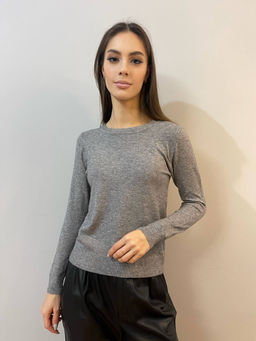 K10977 Джемпер (вязаный трикотаж) СЕРЫЙ