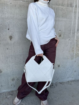 Женская сумка из эко кожи 0025 Белый