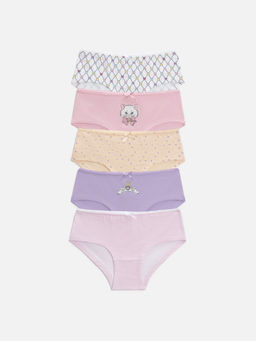 ACOOLA / Трусы детские для девочек в наборе из 5 шт. Lumpy цвет в ассортименте