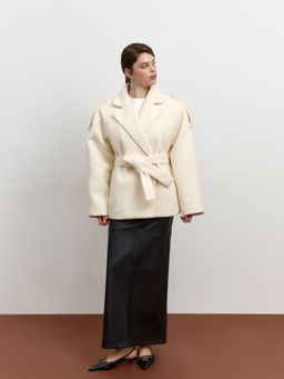 Пальто кучерявое с рукавом реглан - Mollis фото 2