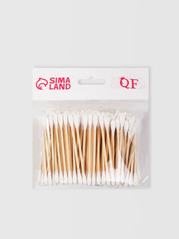 Набор ватных палочек д/маникюра/визажа на деревянной основе 7см 200шт пакет QF