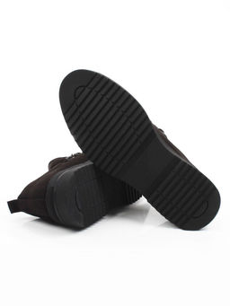05-1829A-8-F55 DK.BROWN Полуботинки демисезонные мужские (натуральная замша)