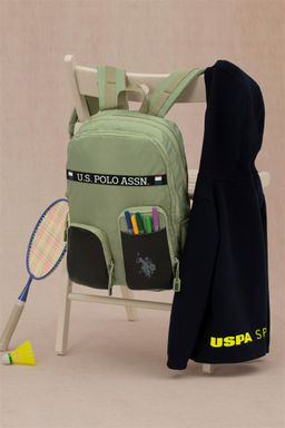 Зеленая школьная сумка для девочки