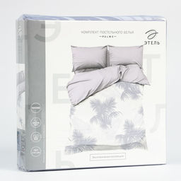Постельное бельё Этель 2 сп Palme 175х215 см, 200х220 см, 50х70 см - 2 шт, поплин фото 5