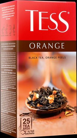 TESS. Classic Collection. ORANGE (черный) карт.пачка, 25 пак.