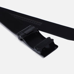 Ремень мужской, ширина 4 см, автомат, пряжка металл, цвет чёрный - Simaland фото 3