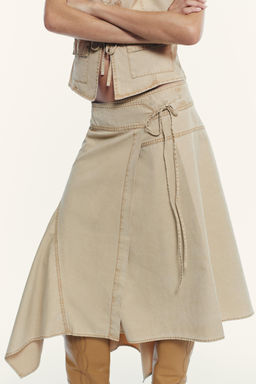 ASYMMETRIC SARONG SKIRT - Zara фото 2