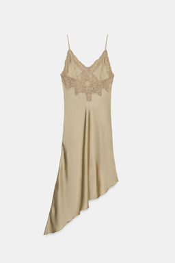 ZW COLLECTION ASYMMETRIC SATIN DRESS - Zara фото 10