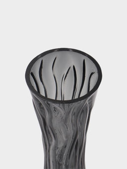 Ваза «Пэйва», 25×10 см, стекло, серая