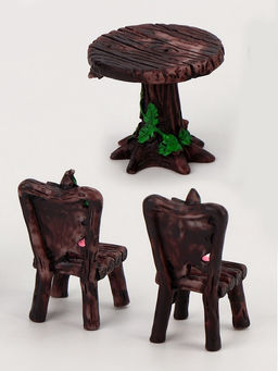 Миниатюра кукольная «Столик на двоих», набор: стол и 2 стула