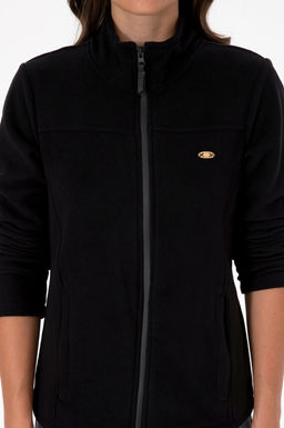 Kad_n Siyah Fermuarl_ Dik Yaka Polar Sweatshirt - U.s. polo assn фото 6