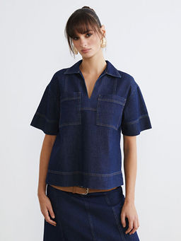 Loose Fit Kad?n Jean G?mlek