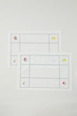 Trendyolmilla Home 2li Meyve Bask?l? Amerikan Servis Seti 30x50cm TPHSS25RUN00014