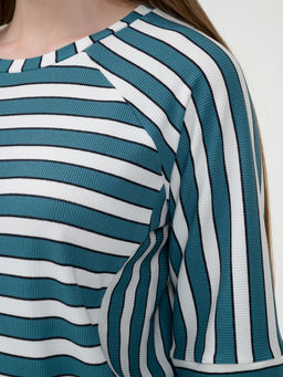 Свитшот трикотажный темно бирюзовый - Odis фото 10