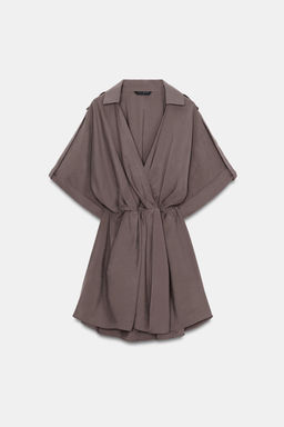SHORT WRAP DRESS - Zara фото 6
