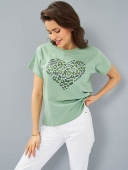 Футболка женская _ 12722/Heart - F5 фото 4