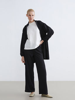 Beli Lastikli Dokulu Kad?n Pantolon