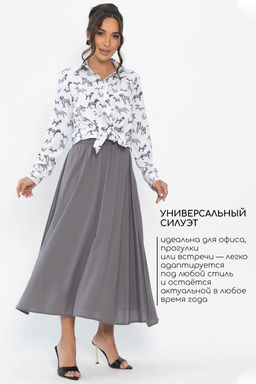 Юбка Сейла (серая) Ю13943-25М - Lt collection фото 2