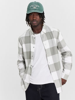 Рубашка мужская серая в клетку - Mark formelle фото 6