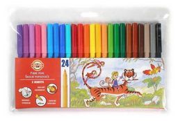 Фломастеры Koh-i-Noor "Животные" 24цв. (771002BD04TERU) трехгранные