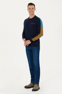 U. S. Polo Assn Мужской темно-синий свитер - U.s. polo assn фото 4