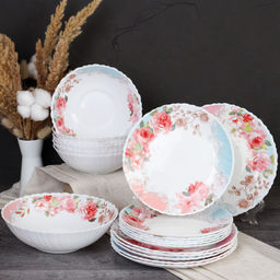 Столовый набор 19 предметов / GRAY-19/758578 (6801) /уп 2/ Розы на голубом - ГалеонТрейд фото 2