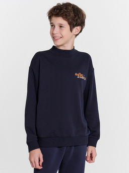 Свитшот для мальчиков синий с принтом - Mark formelle фото 2