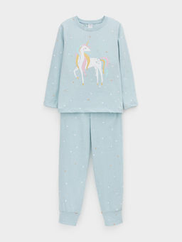 К 1637/зимнее небо,звездочки пижама дет